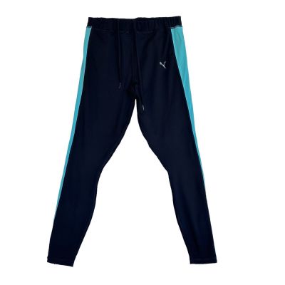 Puma Colorblock Leggings Womens S/M Turquoise Athletic Casual Sporty Comfy Gym